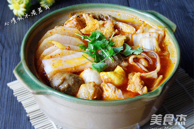 酸辣泡菜鍋（10步）