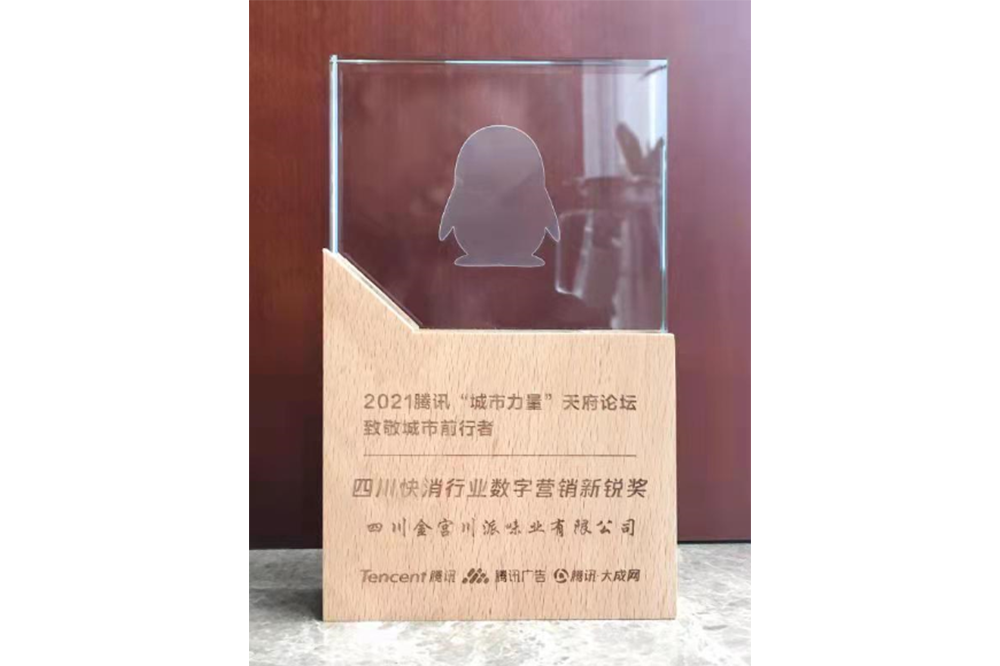四川快消行業(yè)數(shù)字營(yíng)銷新銳獎(jiǎng)